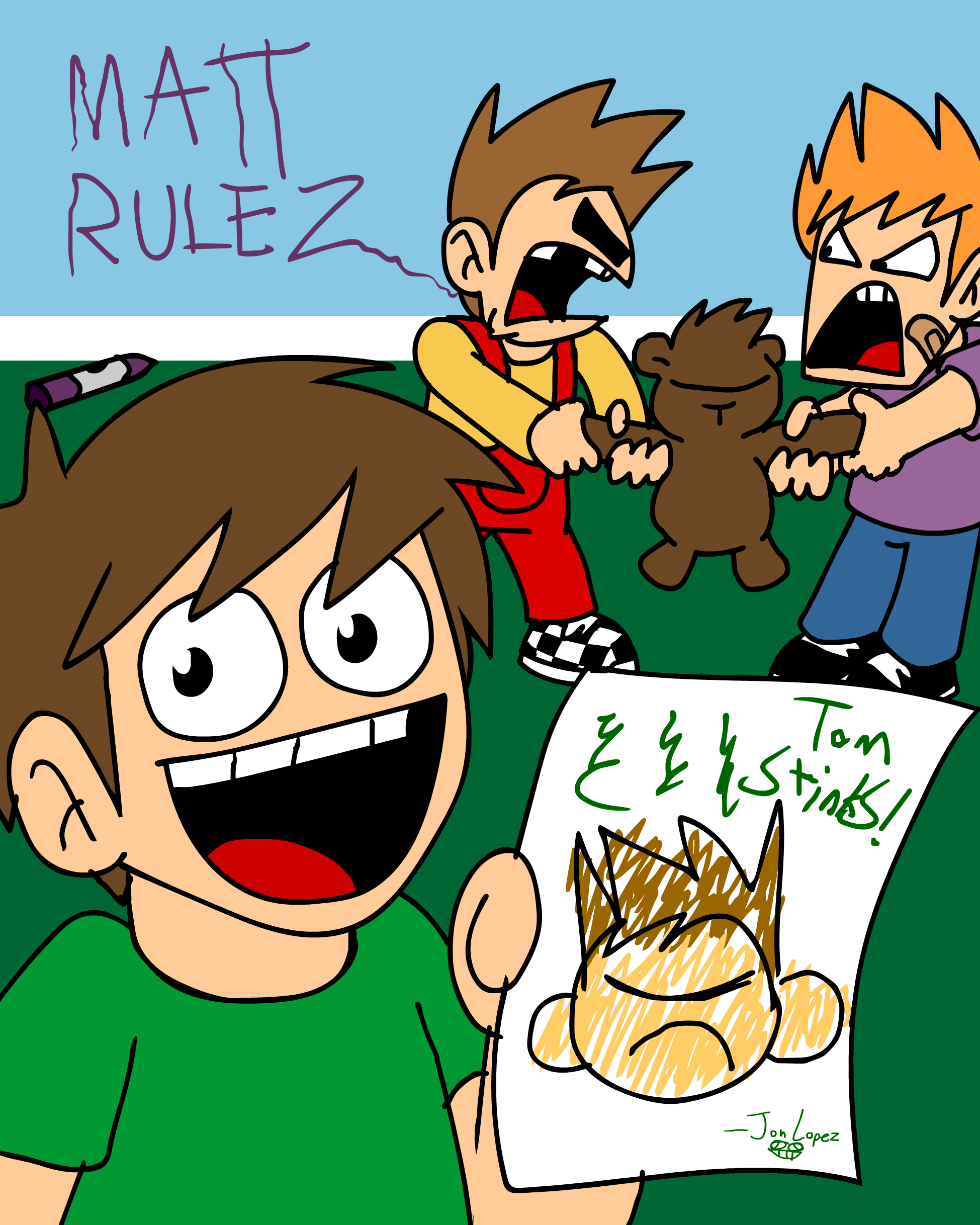 Eddsworld gang, edd, matt, tom, world, HD wallpaper